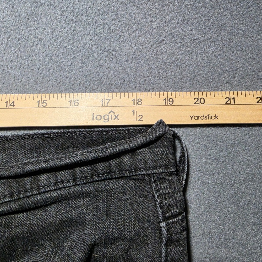 Levis 569 Loose Straight Jeans Mens 36x30 Faded Black Denim Pants - Picture 3 of 8